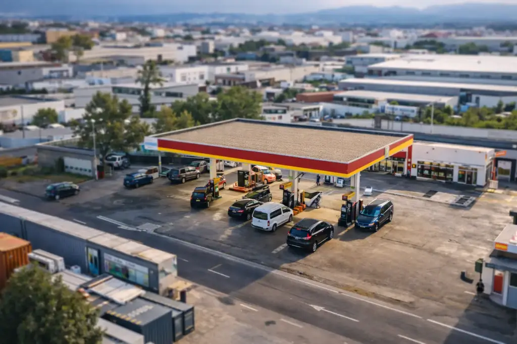 Estación de servicio en Málaga